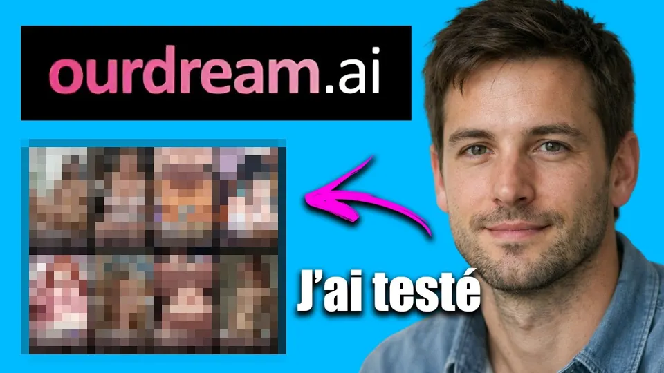 Thumbnail of the YouTube video “OurDream AI Avis : La meilleure petite amie IA en ligne ? (Test, Prix, Copine IA)” (Avis Consommateurs channel)